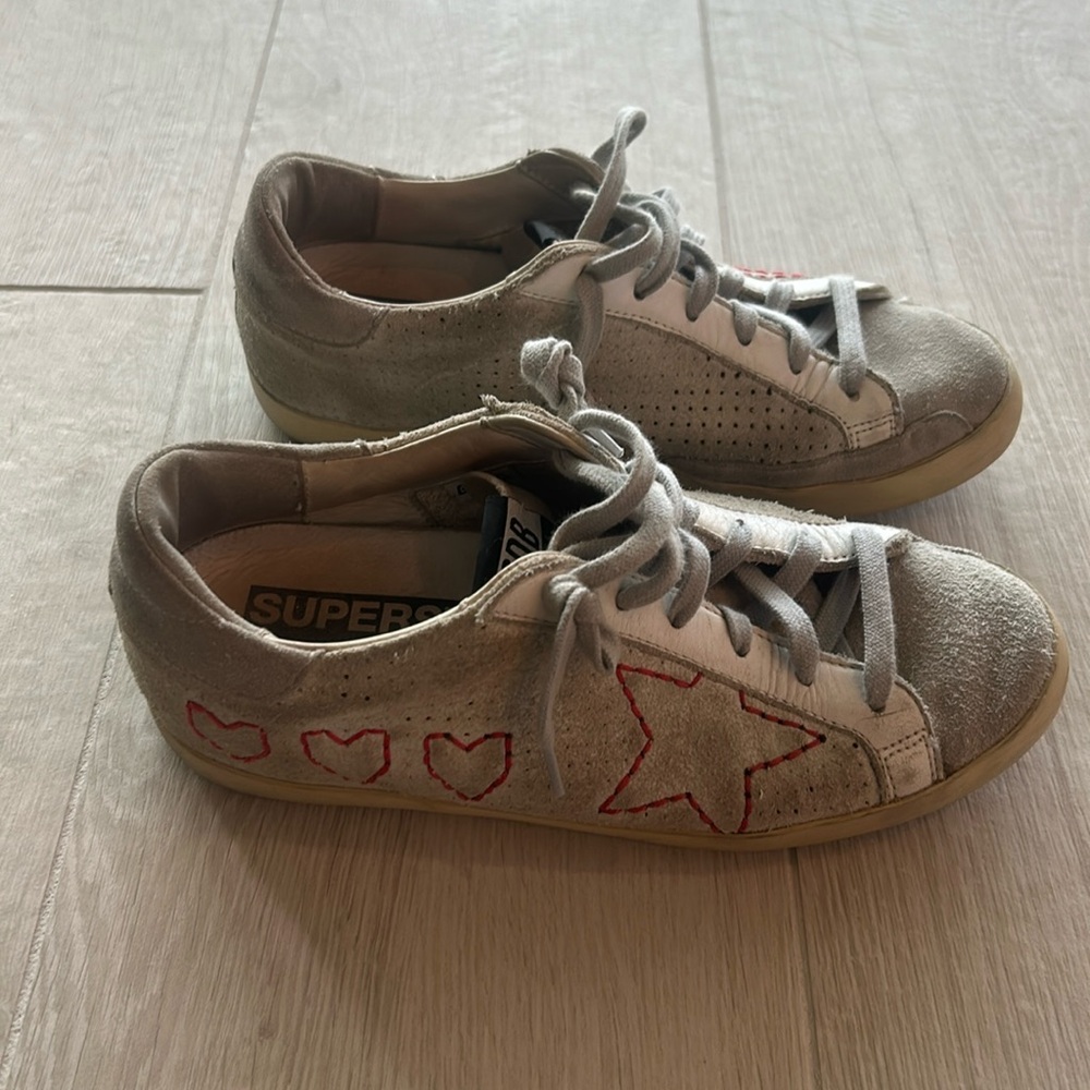 RARE Cross-stitch Golden Goose Superstar sz 8